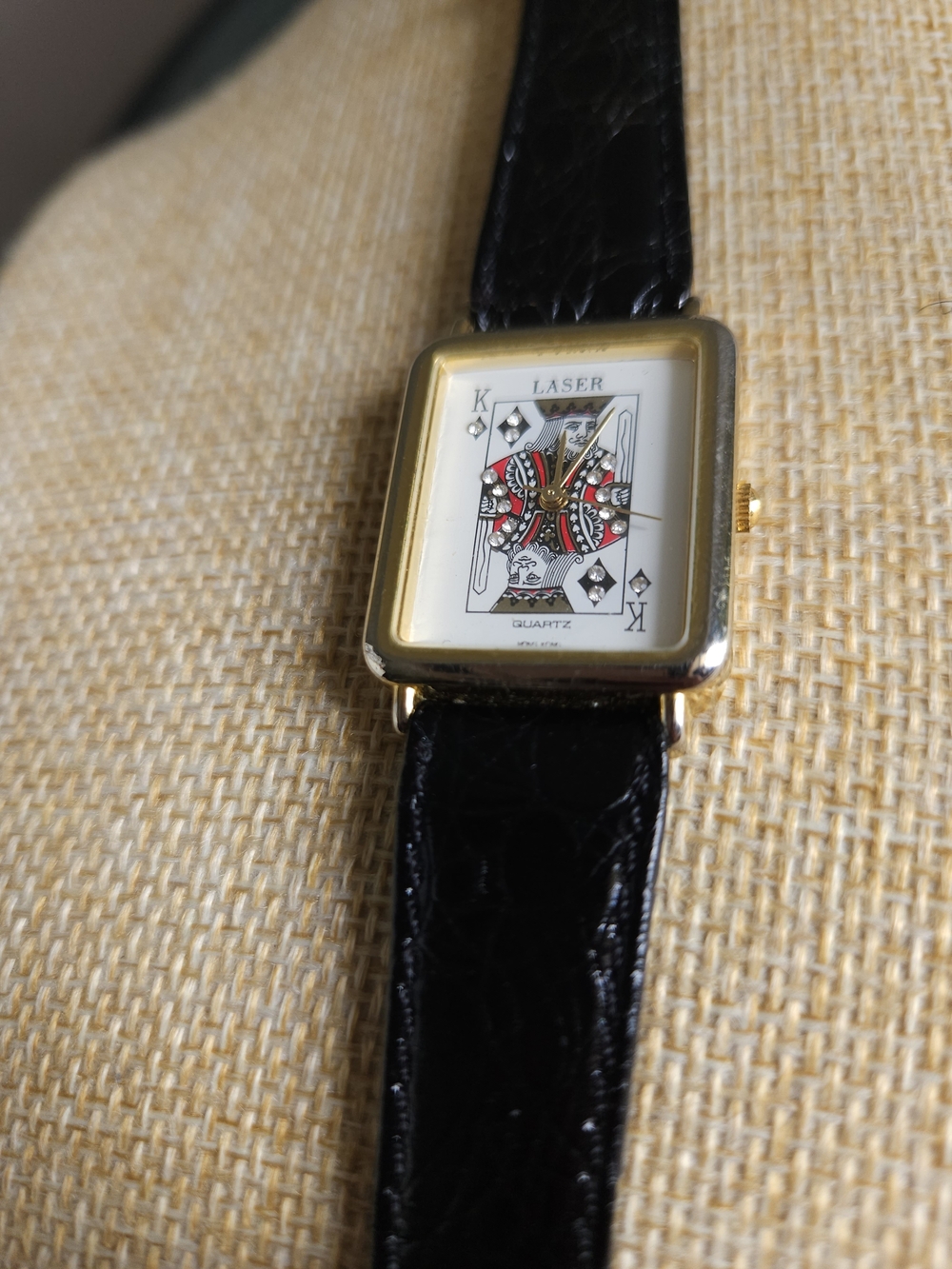 Vintage "Laser" King of Diamonds Quartz Watch | Playful Novelty Timepiece